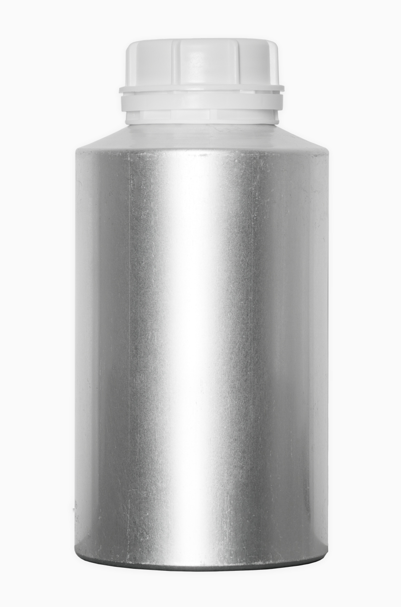 Aluminiumflasche Schrägschulter: 1,3 Liter, Farbe: silbermatt gebeizt