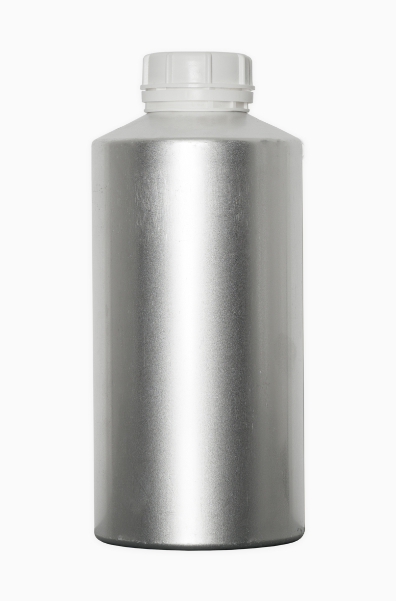 Aluminiumflasche Schrägschulter: 2,5 Liter, Farbe: silbermatt gebeizt