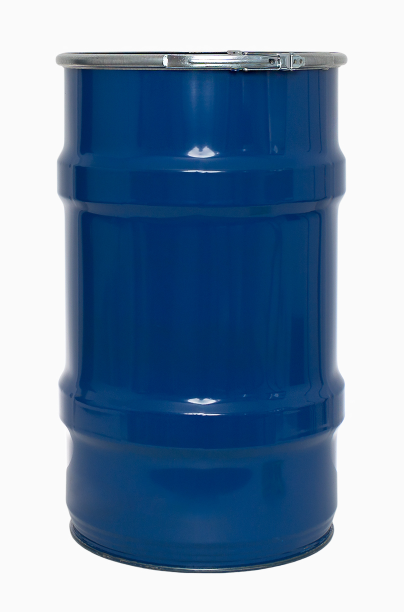 Stahlblech Bergungsfass: 123,0 Liter, Farbe: blau RAL 5010