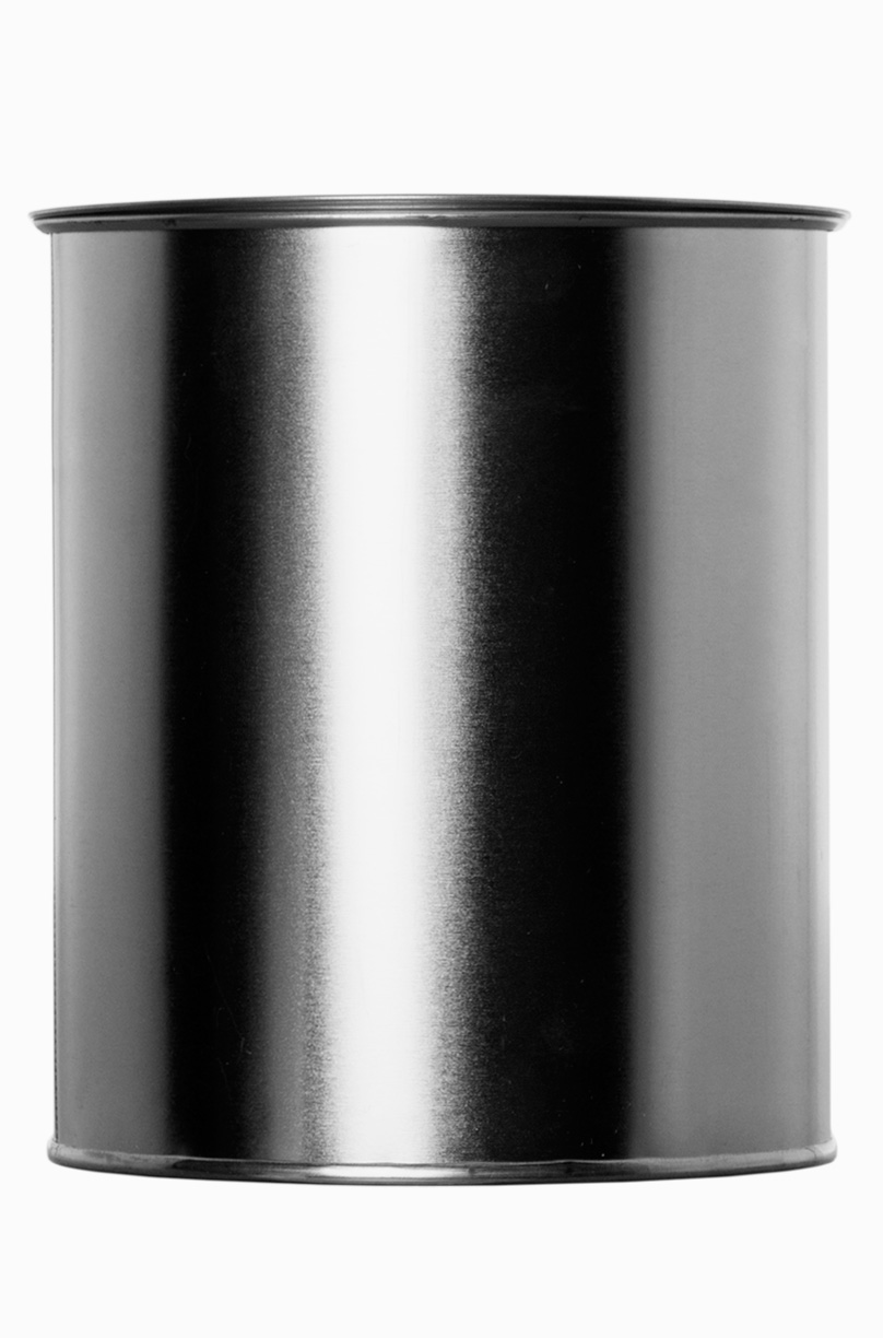 Weißblechdose: 1,0 Liter, Farbe: blank