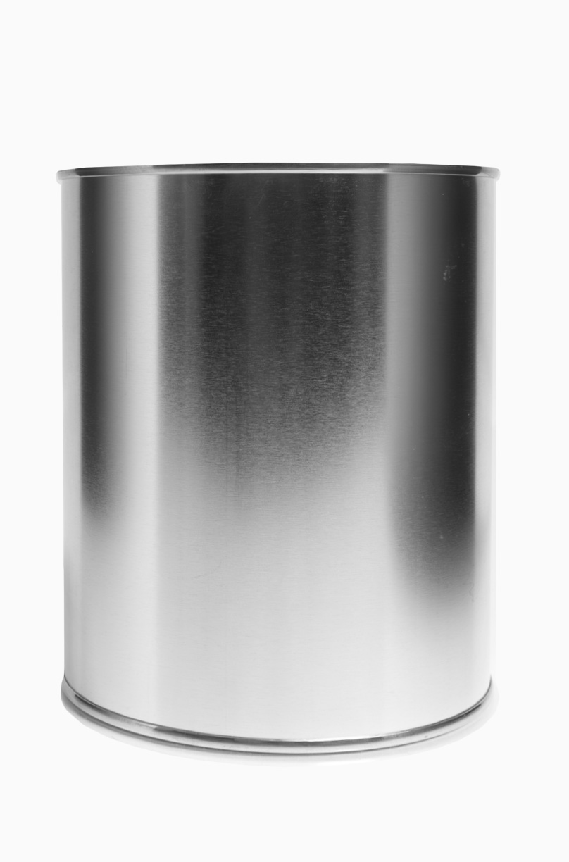 Weißblechdose: 1,0 Liter, Farbe: blank