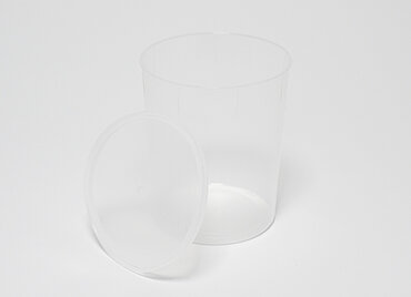 Probenbecher: 1,0 Liter, Farbe: natur