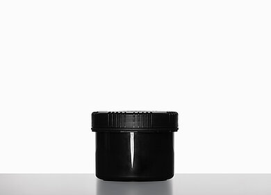 Kunststoff Schraubdeckeldose UN Packo: 500 Milliliter, Farbe: schwarz