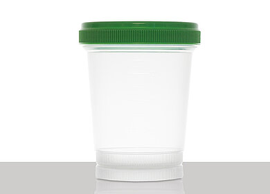 Schraubdeckelbecher: 400 Milliliter, Farbe: klar transparent