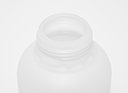 Kunststoff Rundflasche fluoriert: 1,0 Liter, Farbe: natur
