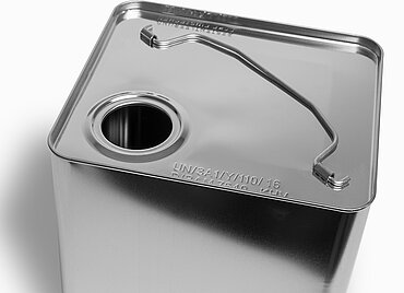 Weißblechkanister: 20,0 Liter, Farbe: blank Weißblechkanister: 20,0 Liter, Farbe: blank