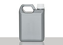 Plastic canister: 1,0 liter, colour: silver