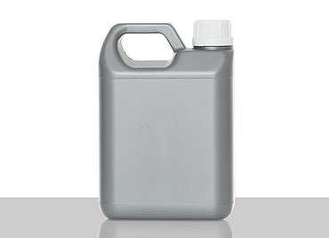 Plastic canister: 1,0 liter, colour: silver