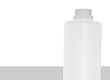 Kunststoff Vierkantflasche OV: 1,0 Liter, Farbe: natur Kunststoff Vierkantflasche OV: 1,0 Liter, Farbe: natur