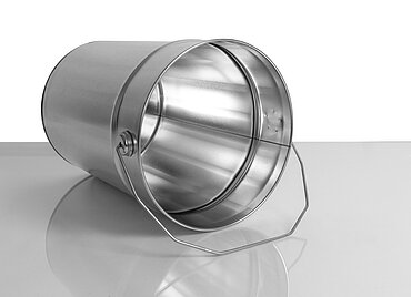 Weißblecheimer: 12,0 Liter, Farbe: blank