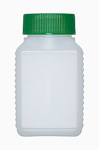 Kunststoff Vierkantflasche: 150 Milliliter, Farbe: natur
