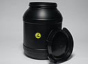 Conductive wide neck drum: 26,0 liter, colour: black
