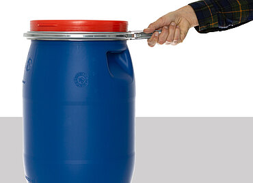 Open head drum: 30,0 liter, colour: blue