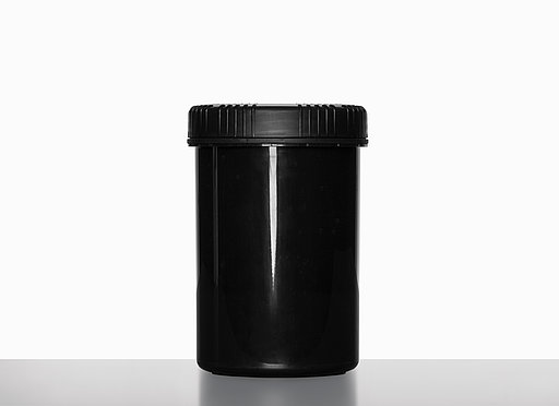 UN screw cap can: 1,0 liter, colour: black
