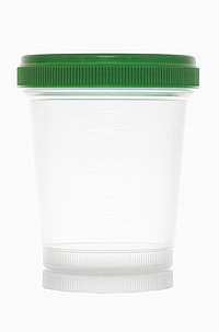 Screw lid cup: 400 milliliter, colour: clear