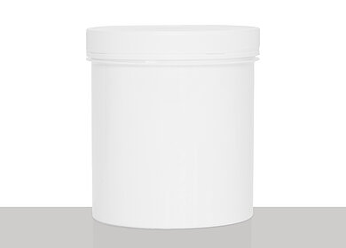 Screw lid can: 1,0 liter, colour: white