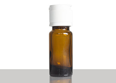 Tropfflasche: 10 Milliliter, Farbe: braun