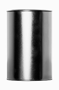 Weißblechdose: 1,0 Liter, Farbe: blank