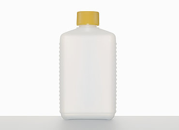 Square bottle F 250/25: 250 milliliter, colour: natural