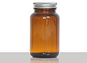 Glass-Packer: 150 milliliter, colour: brown transparent