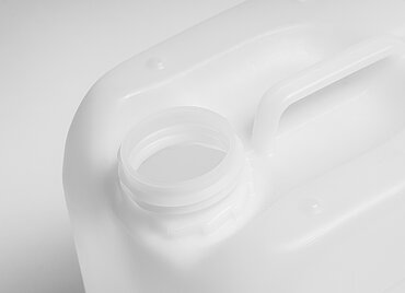 Plastic canister: 5,0 liter, colour: natural Plastic canister: 5,0 liter, colour: natural