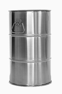 Stainless steel tight head drum: 30,0 liter, colour: matte stainless steel