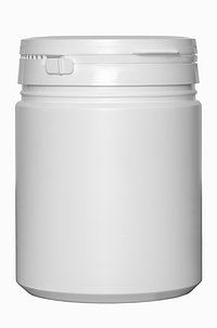 Special can with tamper proof seal: 750 milliliter, colour: white
