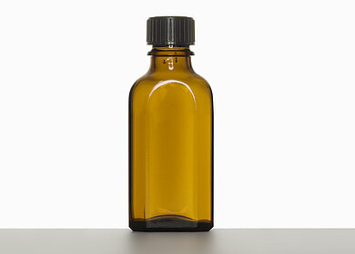 Meplat bottle: 50 milliliter, colour: brown