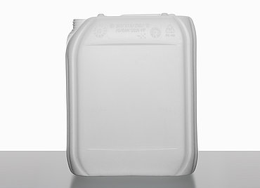 Plastic canister: 20,0 liter, colour: natural