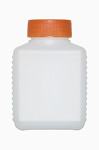Kunststoff Vierkantflasche: 250 Milliliter, Farbe: natur