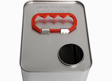 Weißblechkanister: 2,0 Liter, Farbe: blank