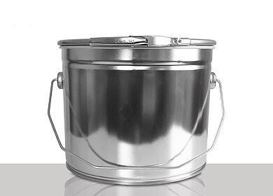 Weißblecheimer: 5,0 Liter, Farbe: blank