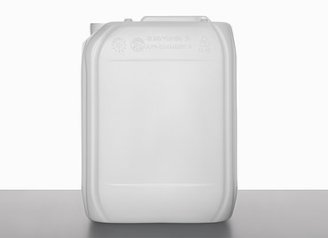 Plastic canister: 10,0 liter, colour: natural