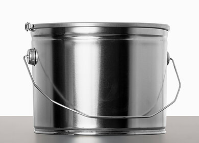Weißblecheimer: 6,0 Liter, Farbe: blank