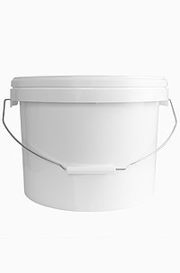 Kunststoff Rundeimer UN: 12,5 Liter, Farbe: weiß