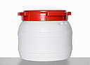 Kunststoff Schraubdeckelfass: 10,0 Liter, Farbe: weiß