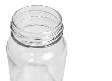 Weithalsglas: 250 Milliliter, Farbe: klar Weithalsglas: 250 Milliliter, Farbe: klar