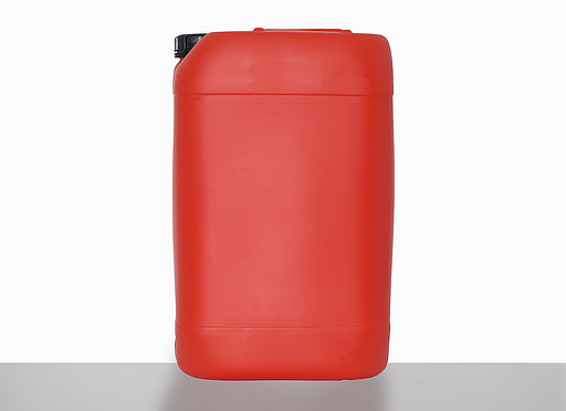 Plastic canister: 25,0 liter, colour: red