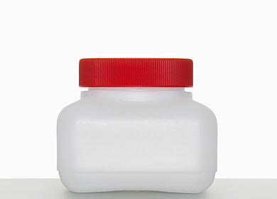 Square bottle U 250/60: 250 milliliter, colour: natural