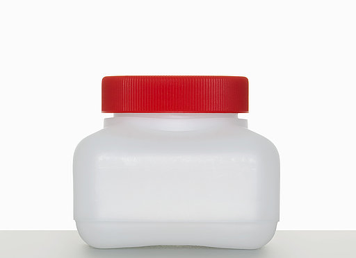 Kunststoff Vierkantflasche: 250 Milliliter, Farbe: natur