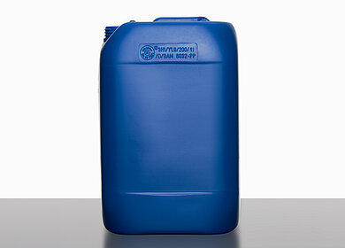 Plastic canister: 12,0 liter, colour: blue