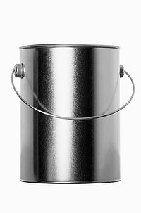 Weißblecheimer: 2,5 Liter, Farbe: blank