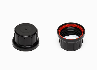 Glocken-Schraubdeckel OV aus PP ø 45,0 mm Mündung