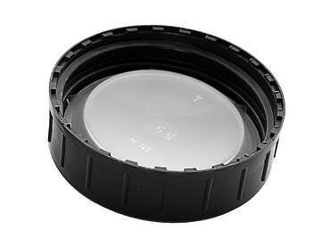 Schraubdeckel aus PP ø 55,0 mm Mündung