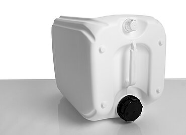 Kunststoffkanister: 20,0 Liter, Farbe: weiß Kunststoffkanister: 20,0 Liter, Farbe: weiß