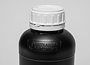 Round bottle fluorinated: 1,0 liter, colour: black