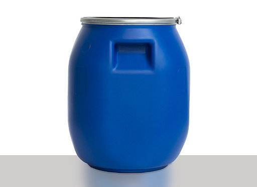 Open head drum: 30,0 liter, colour: blue