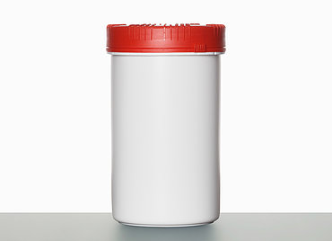 Kunststoff Schraubdeckeldose UN Packo: 1,5 Liter, Farbe: weiß
