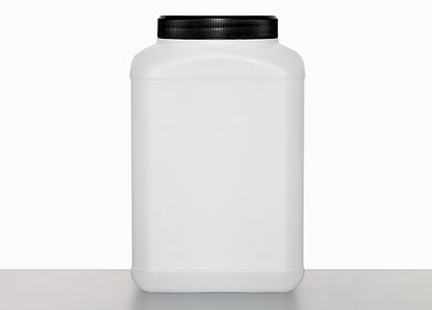 Kunststoff Vierkantflasche: 1,5 Liter, Farbe: natur