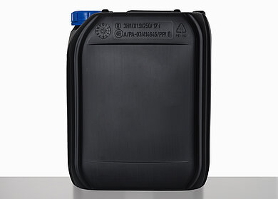 Plastic canister: 20,0 liter, colour: black